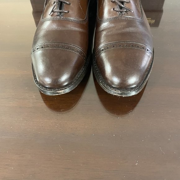$400 Allen Edmonds Fifth Avenue Cap-toe Oxford , Brown - Size 9 D - Picture 5 of 8